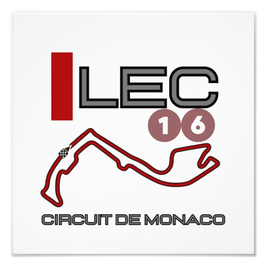 Charles Leclerc, Formel 1, Grand Prix von Monaco Fotodruck (Vorne)