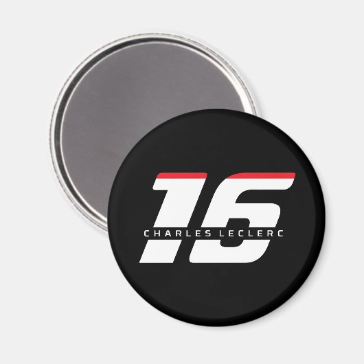 Charles Leclerc Formel Eins Nummer 16 Magnet (Vorderseite/Rückseite)
