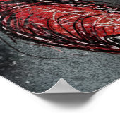 Charles Leclerc Illustration Artistic F1 Portrait Poster (Ecke)