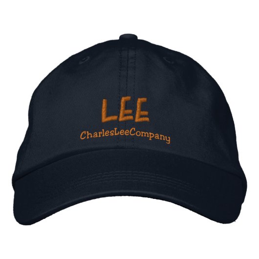 Charles Lee Company Cap 2 Bestickte Baseballkappe (Vorderseite)