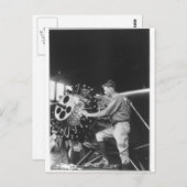 Charles Lindbergh Circa 1927 Postkarte (Vorne/Hinten)