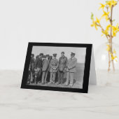 Charles Lindbergh und Orville Wright 1927 Karte (Gelbe Blume)