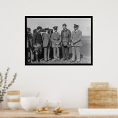 Charles Lindbergh und Orville Wright 1927 Poster (Küche)