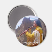 Charles Littleleaf am Smith Rock Magnet (Vorderseite/Rückseite)