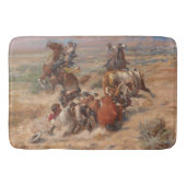 Charles M. Russell Das stürmische Leben Badematte (Vorderseite)