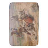 Charles M. Russell Das stürmische Leben Badematte (Vorderseite Vertikal)