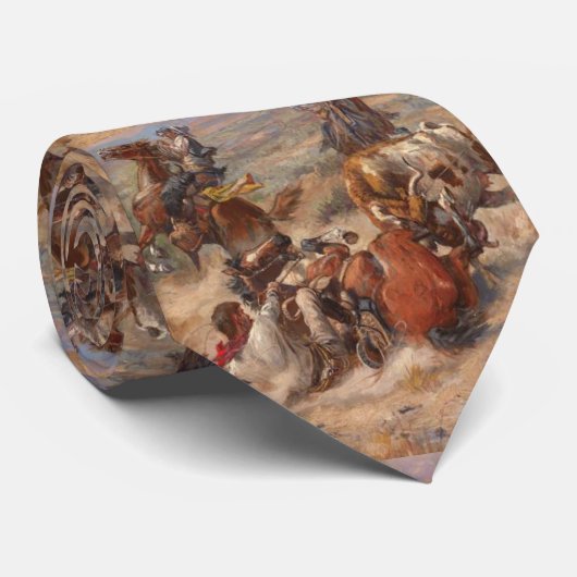 Charles M. Russell Das stürmische Leben Krawatte (Gerollt)