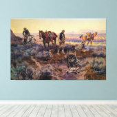 Charles M. Russell zahlt den Fiddler (1919) Leinwanddruck (Insitu (Holzboden))