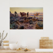 Charles M. Russell zahlt den Fiddler (1919) Poster (Küche)