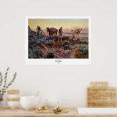 Charles M. Russell zahlt den Fiddler (1919) Poster (Küche)