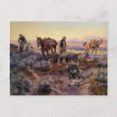 Charles M. Russell zahlt den Fiddler (1919) Postkarte (Vorderseite)