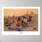 Charles M. Russell's First Wagon Tracks (1908) Poster (Vorne)