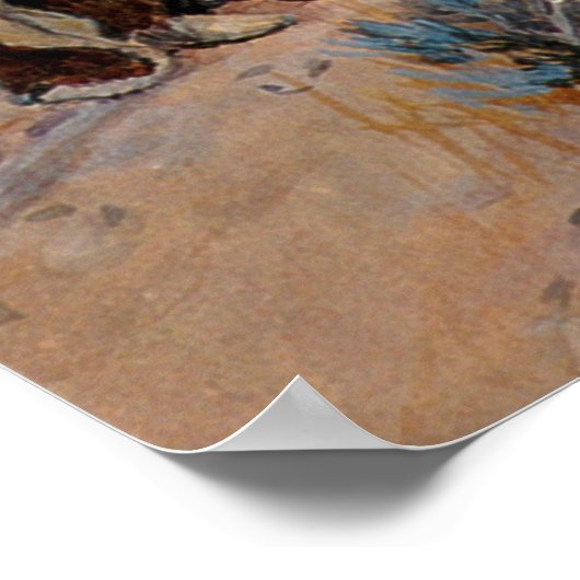 Charles M. Russell's First Wagon Tracks (1908) Poster (Ecke)