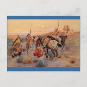 Charles M. Russell's First Wagon Tracks (1908) Postkarte (Vorderseite)