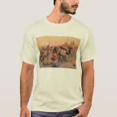 Charles M. Russell's First Wagon Tracks (1908) T-Shirt (Vorderseite)