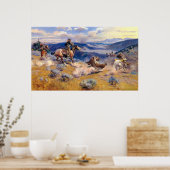 Charles M. Russell's Loops and Swift Horses (1916) Poster (Küche)