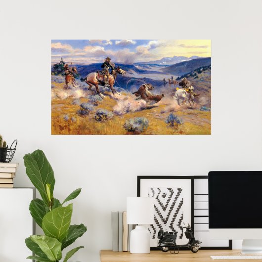 Charles M. Russell's Loops and Swift Horses (1916) Poster (Heimbüro)