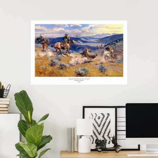 Charles M. Russell's Loops and Swift Horses (1916) Poster (Heimbüro)