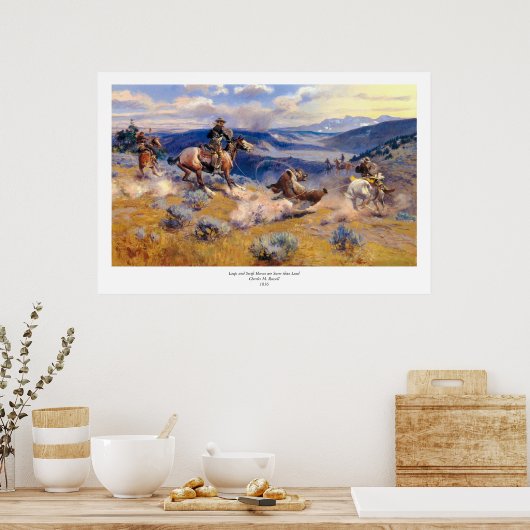 Charles M. Russell's Loops and Swift Horses (1916) Poster (Küche)