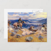Charles M. Russell's Loops and Swift Horses (1916) Postkarte (Vorne/Hinten)