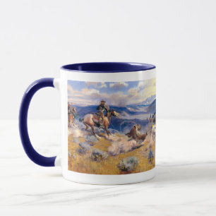 Charles M. Russells Loops and Swift Horses (1916) Tasse