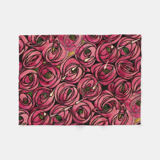 Charles Mackintosh Gemälde, Rose Fleecedecke (Vorderseite (Horizontal))
