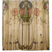 Charles Mackintosh - The Wassail - Art Nouveau Duschvorhang (Vorderseite)