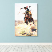 Charles Marion Russell A Bad Hoss Leinwanddruck (Insitu (Holzboden))