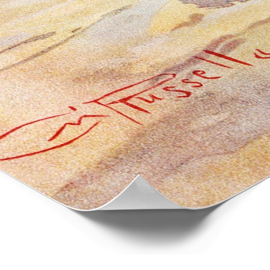 Charles Marion Russell A Bad Hoss Poster (Ecke)