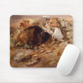 Charles Marion Russell - Büffel-Jagd Mousepad (Mit Mouse)