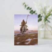 Charles Marion Russell - Cree Indian Postkarte (Stehend Vorderseite)
