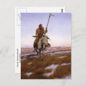 Charles Marion Russell - Cree Indian Postkarte (Vorne/Hinten)
