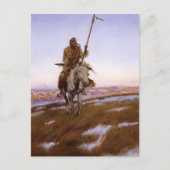 Charles Marion Russell - Cree Indian Postkarte (Vorderseite)