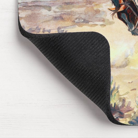 Charles Marion Russell ein schlechtes Hoss Mousepad (Ecke)