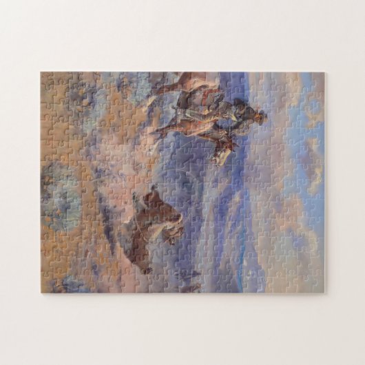 Charles Marion Russell - Loops und Swift Pferde Puzzle (Horizontal)