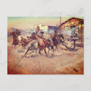 Charles Marion Russell – Rauch einer .45 Postkarte