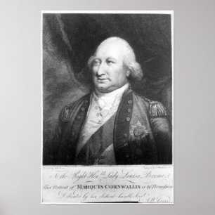 Charles, Marquis von Cornwallis, 1799 Poster