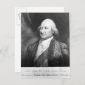 Charles, Marquis von Cornwallis, 1799 Postkarte (Vorne/Hinten)