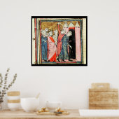 Charles Martel kümmert sich um die Bestrafung Poster (Küche)