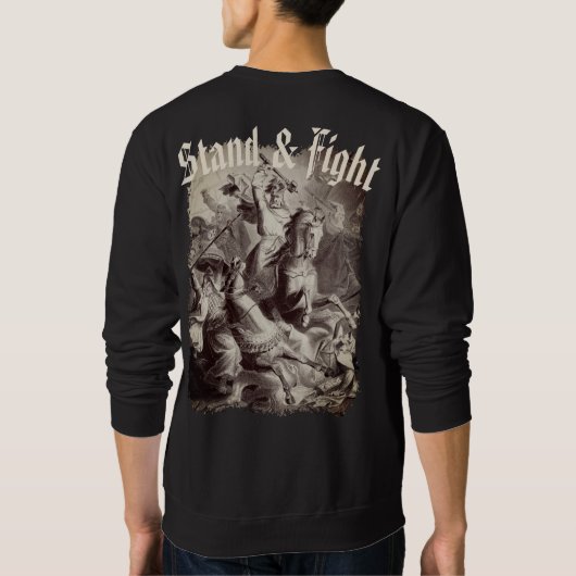Charles Martel Stand & Fight Sweatshirt (Rückseite)