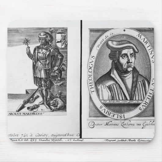 Charles Martel und Martin Luther Mousepad (Vorne)