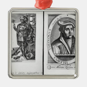 Charles Martel und Martin Luther Ornament Aus Metall