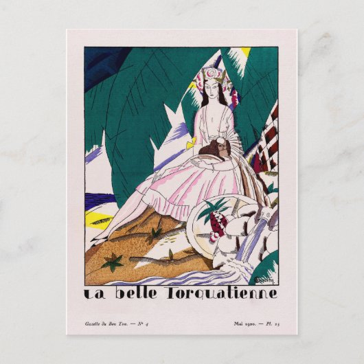 Charles Martin Fashion Feiertagspostkarte (Vorderseite)