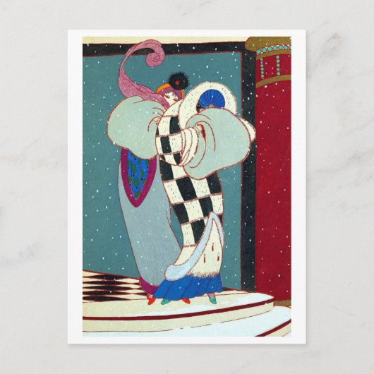 Charles Martin Fashion Feiertagspostkarte (Vorderseite)