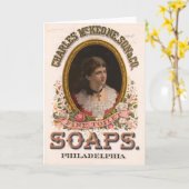 Charles McKeone, Son & Co., Antique Soap Ad Karte (Gelbe Blume)