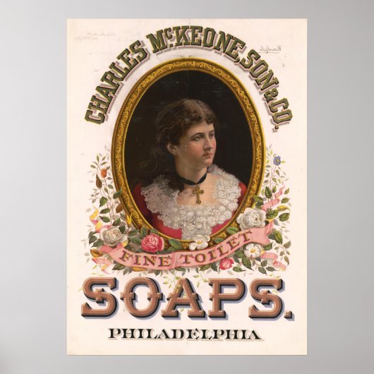 Charles McKeone, Son & Co., Antique Soap Ad Poster (Vorne)