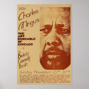 Charles Mingus / Art Ensemble Jazz Vintage Poster
