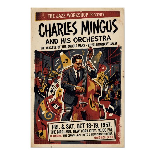 Charles Mingus Orchestra Poster (Vorderseite)