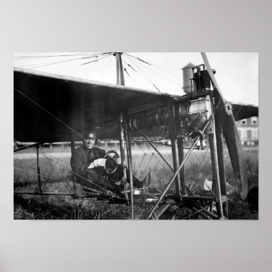 Charles Murphy in Police Monoplane - 1914 Poster (Vorne)