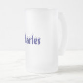 Charles-Name Art-Mattierte Tasse (VorderseiteRechts)
